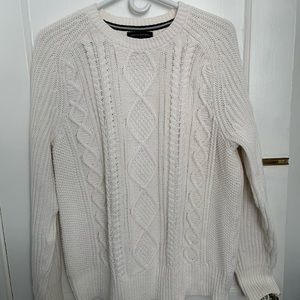 White 100% cotton Sweater